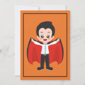 Halloween Kostuum Party voor Kinderen Custom Kaart (Achterkant)