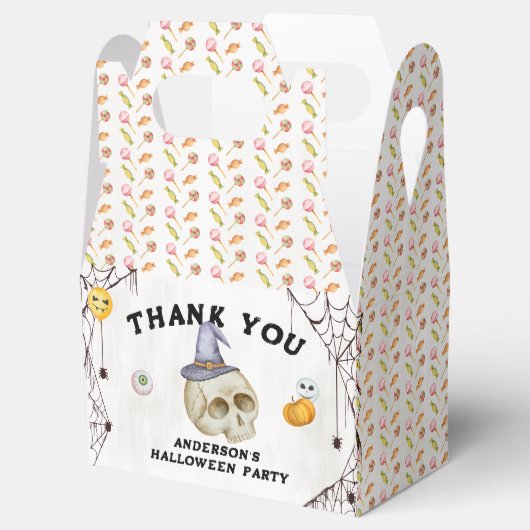 Halloween Kostuum Party Waterverf Bedankdoosjes (Geopend)