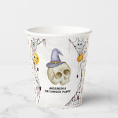 Halloween Kostuum Party Waterverf Papieren Bekers (Voorkant)