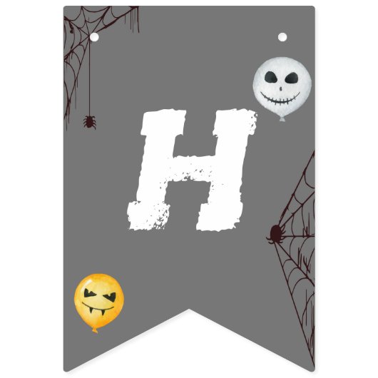 Halloween Kostuum Party Waterverf Vlaggetjes (Tweede vlag)