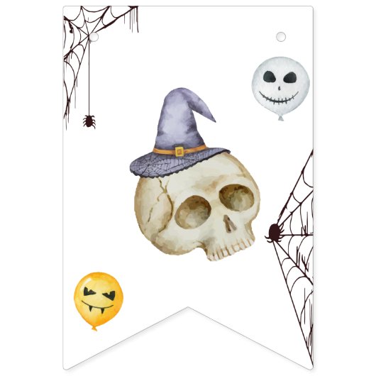 Halloween Kostuum Party Waterverf Vlaggetjes (Eerste vlag)