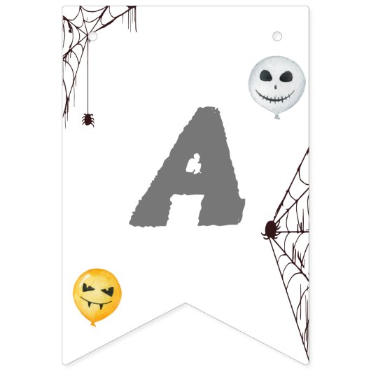 Halloween Kostuum Party Waterverf Vlaggetjes (Derde vlag)