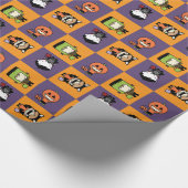 Halloween Kostuum Party Wrapping Papier (Hoek)
