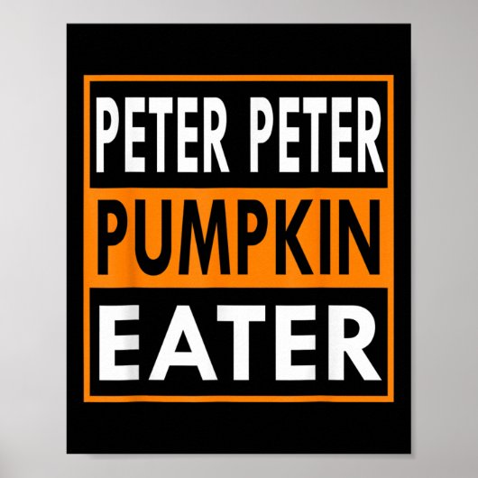 Halloween Kostuum Peter Pumpkin Eater _1 Poster (Voorkant)