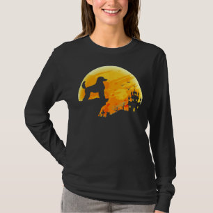 Halloween kostuum poedel hond pompoen ontspannen p t-shirt