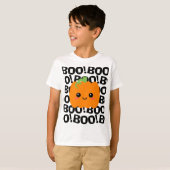 Halloween kostuum pompoen, "Boo-tiful" Kinder T-shirt (Voorkant volledig)