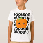 Halloween kostuum pompoen, "Boo-tiful" Kinder T-shirt (Voorkant)
