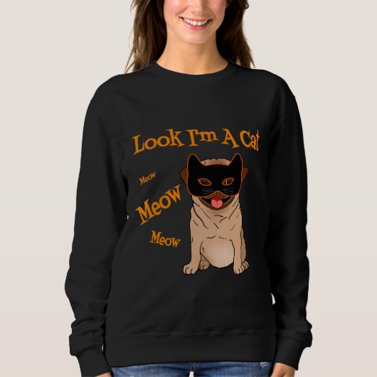 Halloween kostuum pug hond Tshirt Funny Pug Lover (Voorkant)