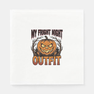 Halloween Kostuum Shirt Griezelen Pompoen Outfit_1 Servet