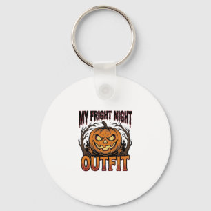 Halloween Kostuum Shirt Griezelen Pompoen Outfit_1 Sleutelhanger