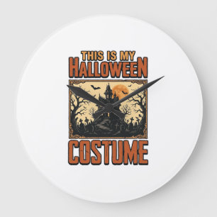 Halloween Kostuum Spokenhuis Vintage T-shirt Desi Grote Klok