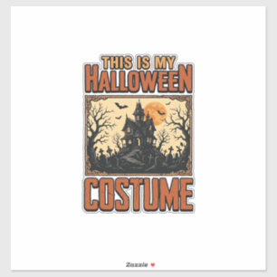 Halloween Kostuum Spokenhuis Vintage T-shirt Desi Sticker