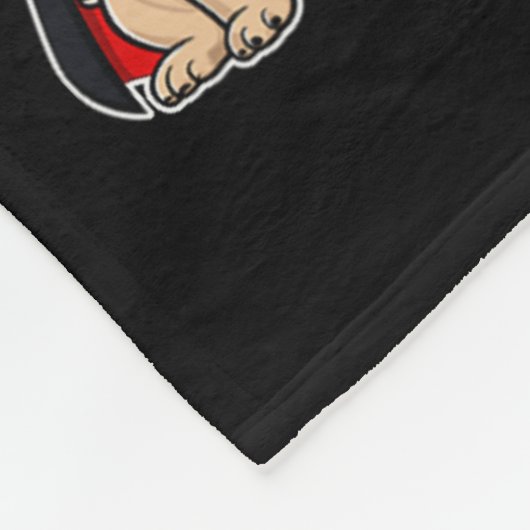 Halloween Kostuum Spooky Ghost Pumpkin Pug Hallowe Fleece Deken (Hoek)