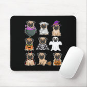 Halloween Kostuum Spooky Ghost Pumpkin Pug Hallowe Muismat (Met muis)