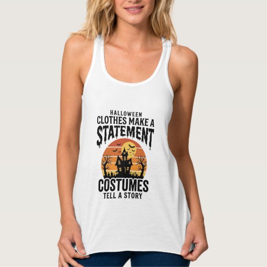 Halloween Kostuum Statement Vintage Shirt Ontwerp_ (Voorkant)