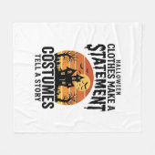 Halloween Kostuum Statement Vintage Shirt Ontwerp_ Fleece Deken (Voorkant (Horizontaal))