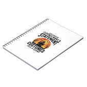 Halloween Kostuum Statement Vintage Shirt Ontwerp_ Notitieboek (Linkerzijde)