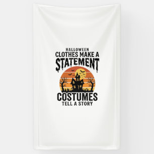 Halloween Kostuum Statement Vintage Shirt Ontwerp_ Spandoek