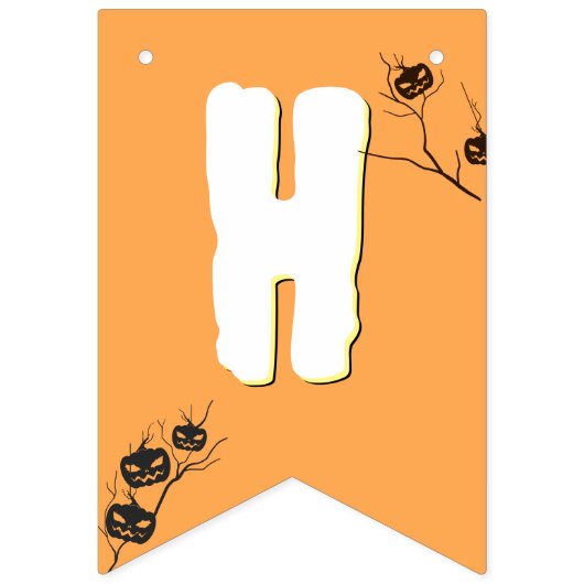  Halloween Kostuum thema Verjaardagsfeest Vlaggetjes (Tweede vlag)