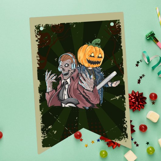  Halloween Kostuum thema Verjaardagsfeest Vlaggetjes