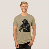 Halloween_Kostuum Tri-Blend Shirt (Voorkant volledig)