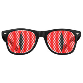 Halloween kostuum vampier ogen bril. (Red) Retro Zonnebril