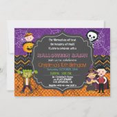 HALLOWEEN KOSTUUM VERJAARDAG UITNODIGING (Voorkant)