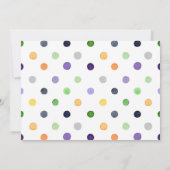 Halloween kostuum verjaardagsfeestje uitnodiging (Achterkant)