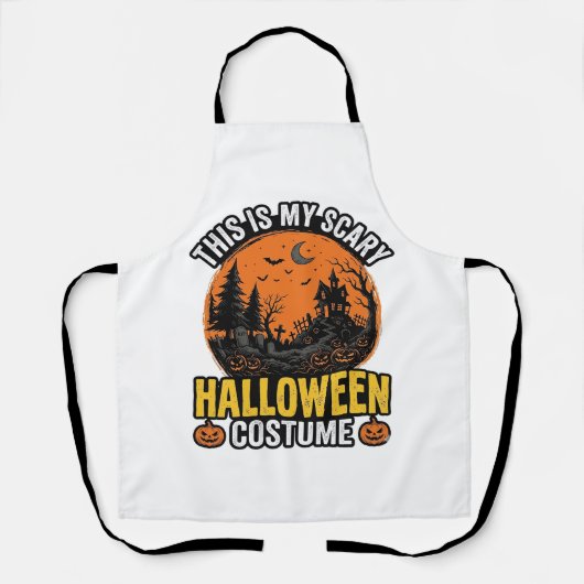 Halloween Kostuum Vintage Griezelen Schort (Voorkant)