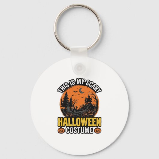 Halloween Kostuum Vintage Griezelen Sleutelhanger (Voorkant)