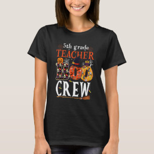 Halloween kostuum voor 5e klas Boo Crew leraar kin T-shirt