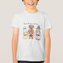 Halloween kostuum voor trick or treat Tri-Blend shirt