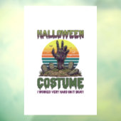 Halloween Kostuum Zombie Hand Kerkhof Grafstenen Raamsticker (Vel 3)