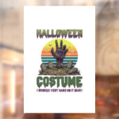 Halloween Kostuum Zombie Hand Kerkhof Grafstenen Raamsticker (Vel 2)