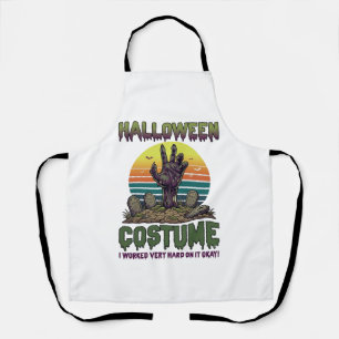 Halloween Kostuum Zombie Hand Kerkhof Grafstenen Schort