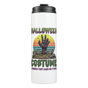 Halloween Kostuum Zombie Hand Kerkhof Grafstenen Thermosbeker