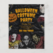  Halloween Kostuumfeest, bewerkbare Halloween Flyer (Voorkant)