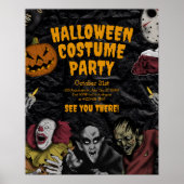  Halloween Kostuumfeest, bewerkbare Halloween Poster (Voorkant)