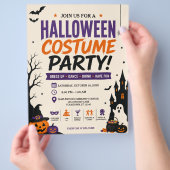 Halloween Kostuumfeest Flyer (Hand)