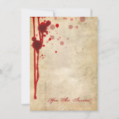 Halloween Kostuumfeest Kaart (Achterkant)