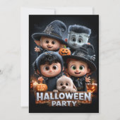 Halloween Kostuumfeest Kaart (Voorkant)