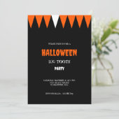 Halloween Kostuumfeest Kaart (Staand voorkant)