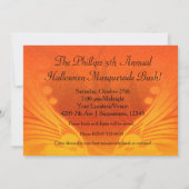 Halloween kostuumfeest Masquerade Masker Uitnodigi Kaart (Achterkant)