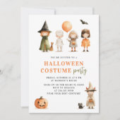 Halloween kostuumfeest Schattige Kaart (Voorkant)