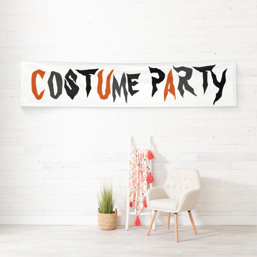 Halloween Kostuumfeest Spel Fun Spooky Tekst Spandoek (Insitu)
