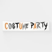 Halloween Kostuumfeest Spel Fun Spooky Tekst Spandoek (Horizontaal)