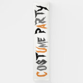 Halloween Kostuumfeest Spel Fun Spooky Tekst Spandoek (Verticaal)