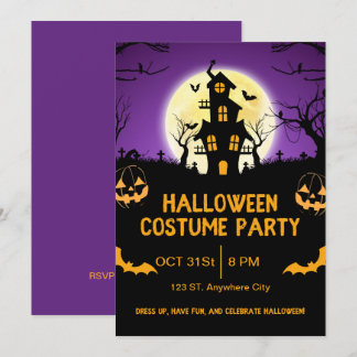 Halloween Kostuumfeest Uitnodiging