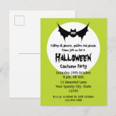 Halloween Kostuumfeest Uitnodiging Briefkaart (Voorkant / Achterkant)