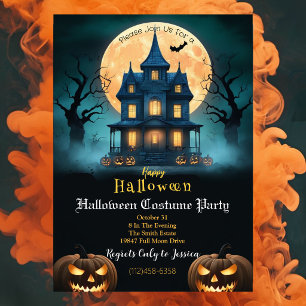 Halloween Kostuumfeest Uitnodiging Spookachtige